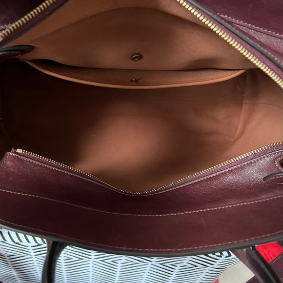 Coach Soft Empire Carryall Bag 40 In Merlot - Picture 6 of 14